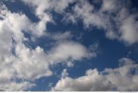 Photo Texture of Blue Clouded Clouds